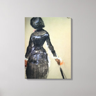 Edgar Degas   Mary Cassatt am Louvre Leinwanddruck