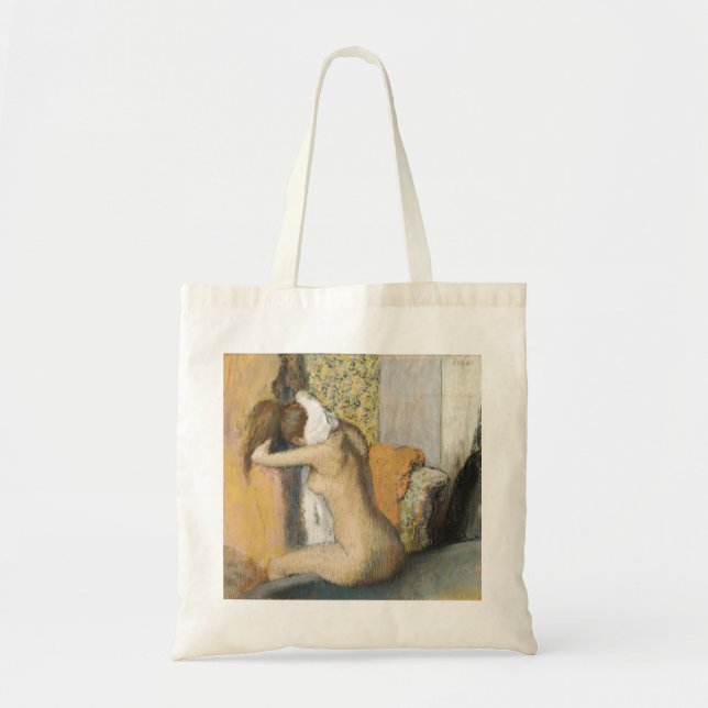 Edgar Degas | nach dem Bad, Frauen-trocknender Tragetasche (Vorne)