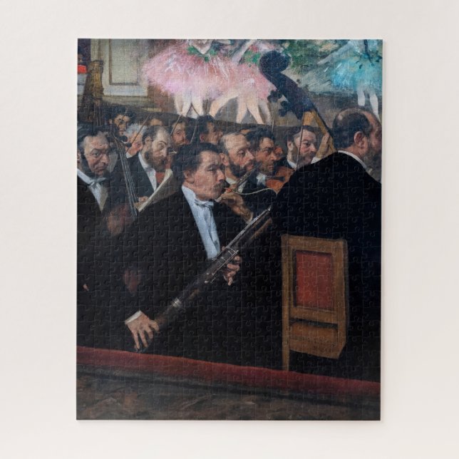 Edgar Degas - Orchester an der Oper (Vertikal)