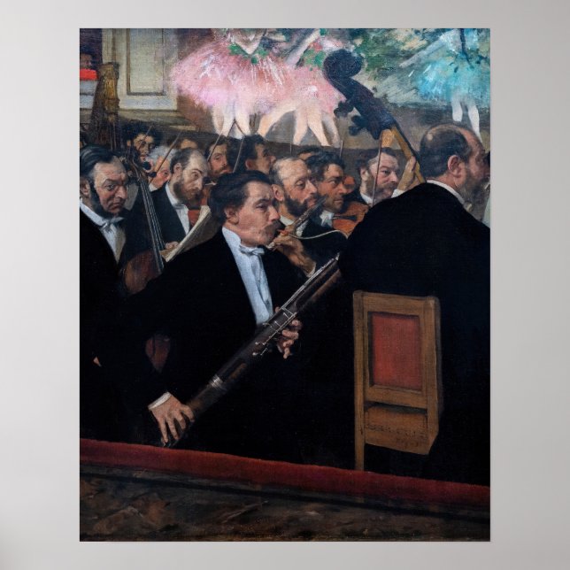 Edgar Degas - Orchester an der Oper Poster (Vorne)