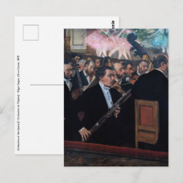 Edgar Degas - Orchester an der Oper Postkarte