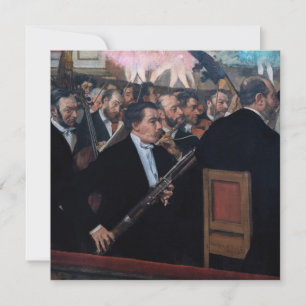 Edgar Degas - Orchester in der Oper Einladung