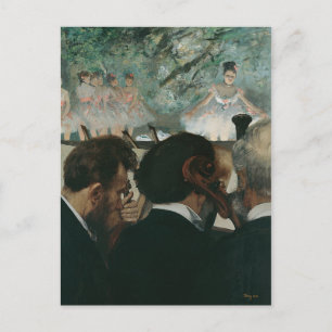 Edgar Degas   Orchestra Musicians   Neue Adresse Ankündigungspostkarte