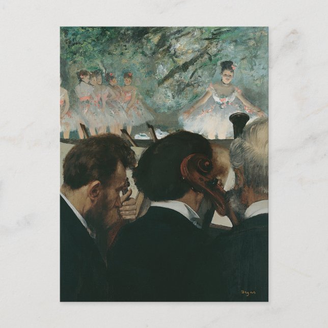 Edgar Degas | Orchestre Musicians Postkarte (Vorderseite)