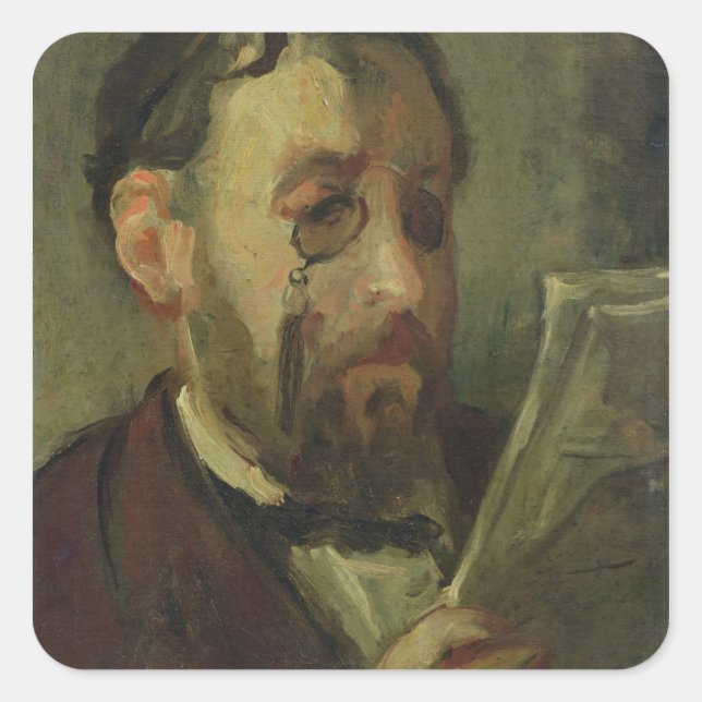 Edgar Degas Quadratischer Aufkleber (Vorderseite)