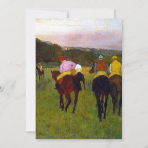 Edgar Degas Race Pferde in Longchamp Ankündigung