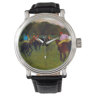 Edgar Degas Race Pferde in Longchamp Armbanduhr