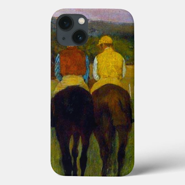 Edgar Degas Race Pferde in Longchamp Case-Mate iPhone Hülle (Rückseite)