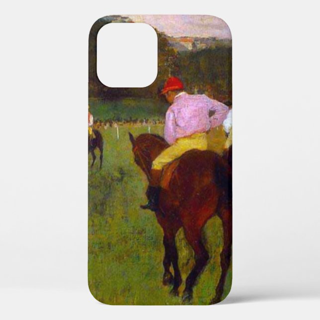 Edgar Degas Race Pferde in Longchamp Case-Mate iPhone Hülle (Rückseite)