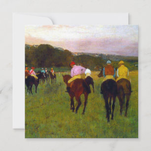Edgar Degas Race Pferde in Longchamp Einladung