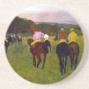 Edgar Degas Race Pferde in Longchamp Getränkeuntersetzer