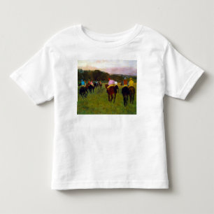 Edgar Degas Race Pferde in Longchamp Kleinkind T-shirt