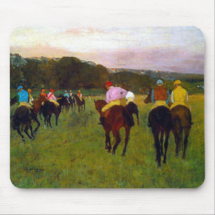 Edgar Degas Race Pferde in Longchamp Mousepad