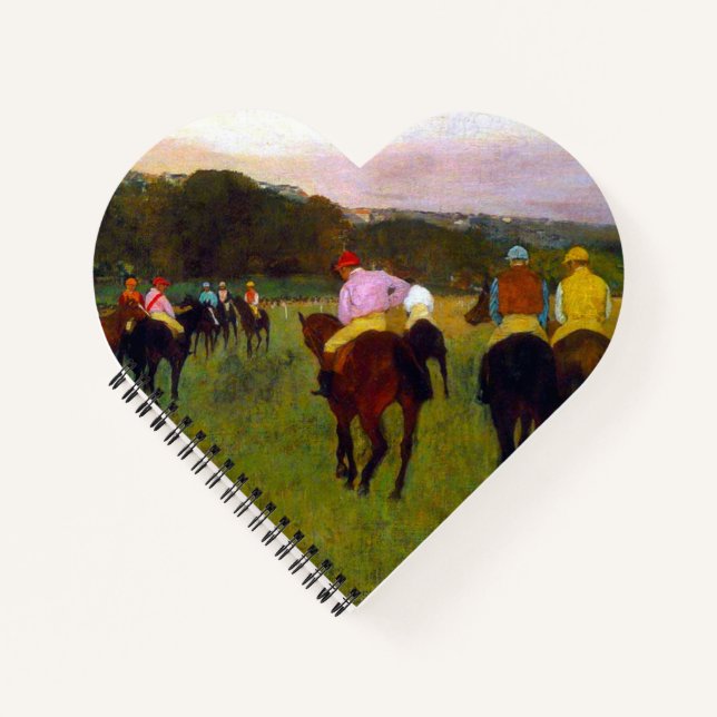 Edgar Degas Race Pferde in Longchamp Notizbuch (Vorderseite)