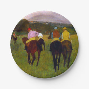 Edgar Degas Race Pferde in Longchamp Pappteller