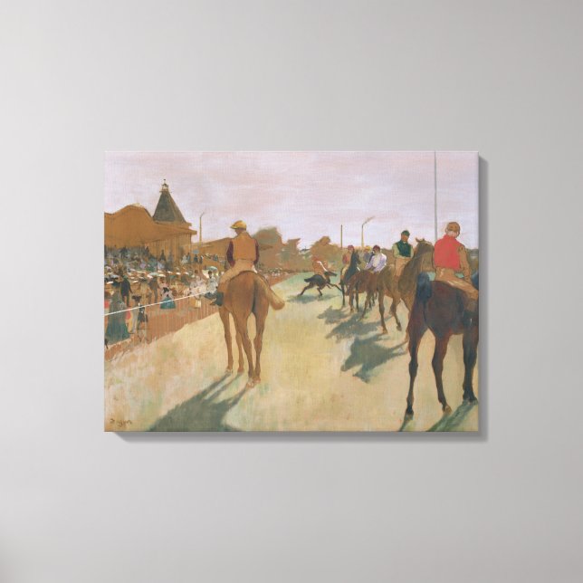 Edgar Degas | Reitpferde vor den Ständen Leinwanddruck (Vorderseite)