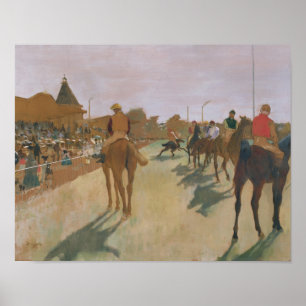 Edgar Degas Reitpferde vor den Ständen Poster