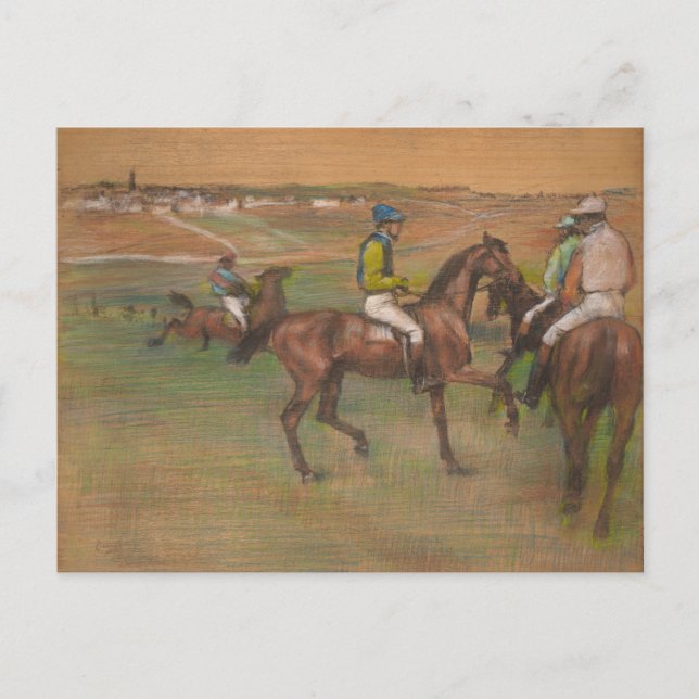 Edgar Degas - Rennpferde Postkarte (Vorderseite)