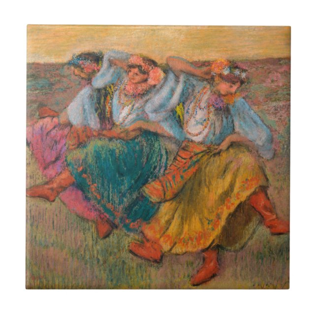 Edgar Degas Russian Dancers Fliese (Vorderseite)