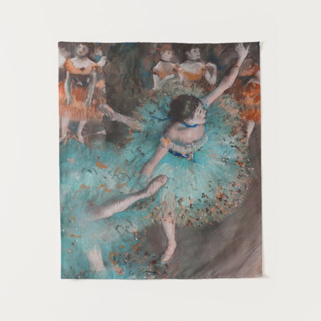 Edgar Degas Sängerin Green Dancer Wandteppich (Vorderseite)
