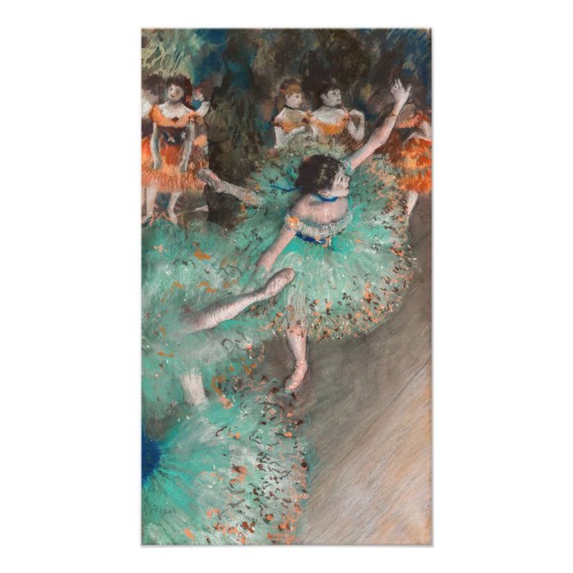 Edgar Degas - Schwuchender Tänzer / Tänzer in Grün Fotodruck (Vorne)