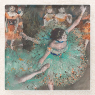 Edgar Degas - Schwuchender Tänzer / Tänzer in Grün Glasuntersetzer