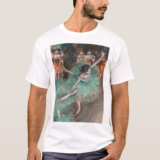 Edgar Degas - Schwuchender Tänzer / Tänzer in Grün T-Shirt (Vorderseite)