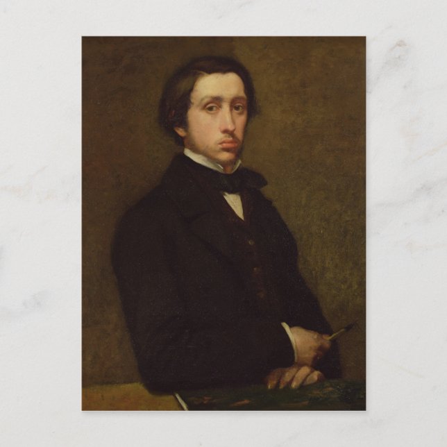 Edgar Degas | Selbstportrait, 1855 Postkarte (Vorderseite)