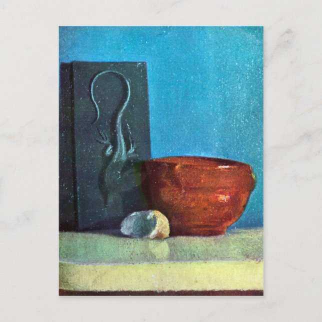 Edgar Degas - Still Life with lizard Postkarte (Vorderseite)
