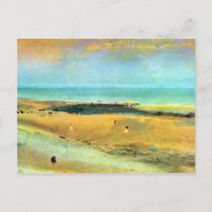 Edgar Degas - Strand bei Ebbe Postkarte