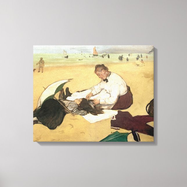 Edgar Degas | Strand Leinwanddruck (Vorderseite)