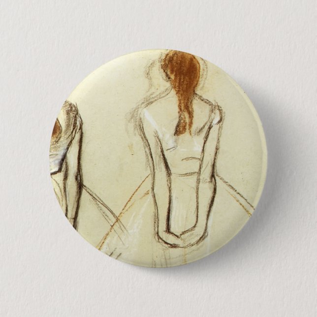 Edgar Degas: Studie für den kleinen Tänzer Button (Vorderseite)