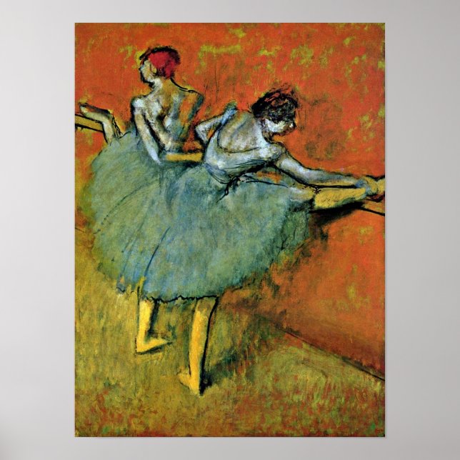 Edgar Degas - Tänzer am Barre Poster (Vorne)