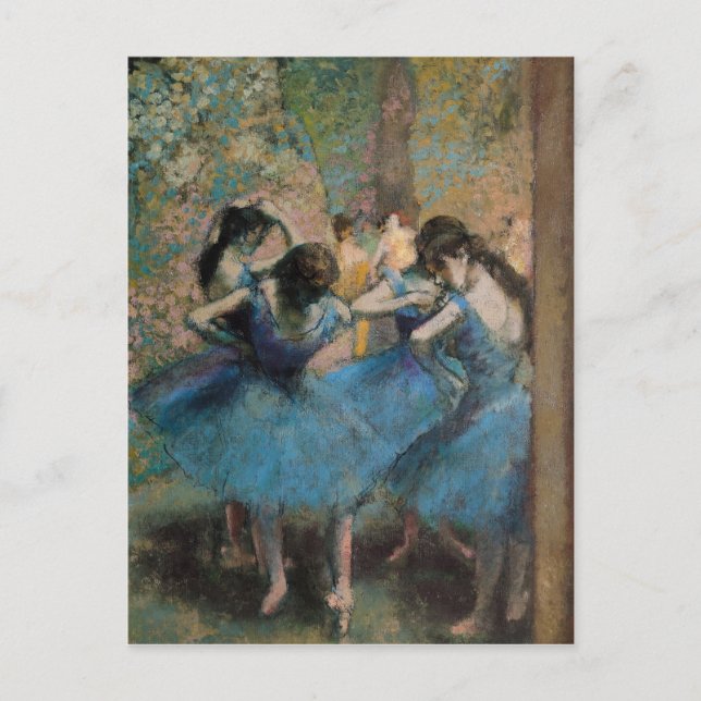 Edgar Degas | Tänzer in blau, 1890 Postkarte (Vorderseite)