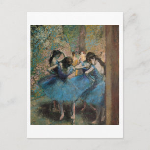 Edgar Degas Tänzer in blau, 1890 Postkarte