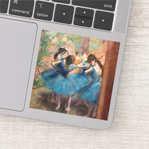 Edgar Degas - Tänzer in Blau Aufkleber