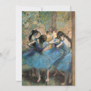 Edgar Degas - Tänzer in Blau Dankeskarte
