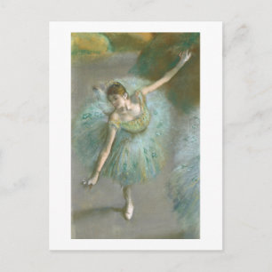 Edgar Degas   Tänzer in Grün   Neue Adresse Ankündigungspostkarte