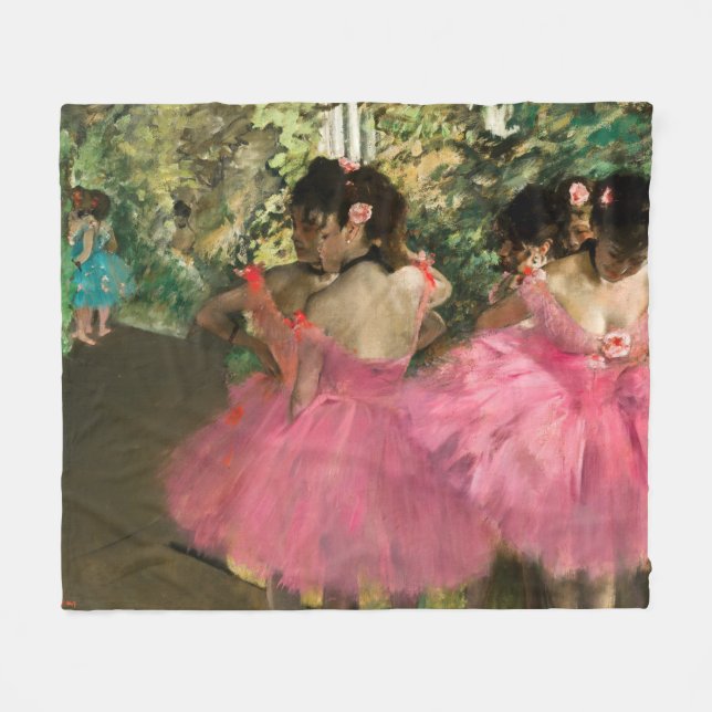 Edgar Degas - Tänzer in Rosa Fleecedecke (Vorderseite (Horizontal))