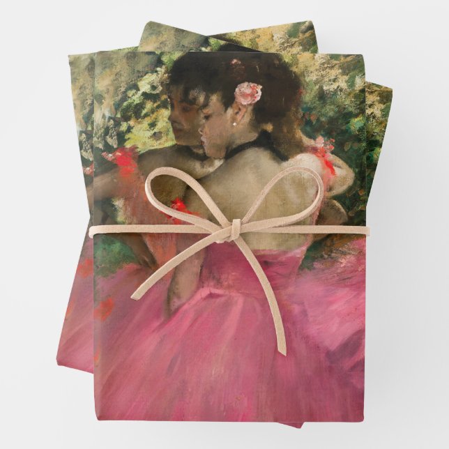 Edgar Degas - Tänzer in Rosa Geschenkpapier Set (Beispiel)