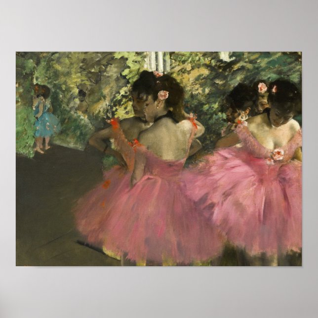 Edgar Degas - Tänzer in Rosa Poster (Vorne)