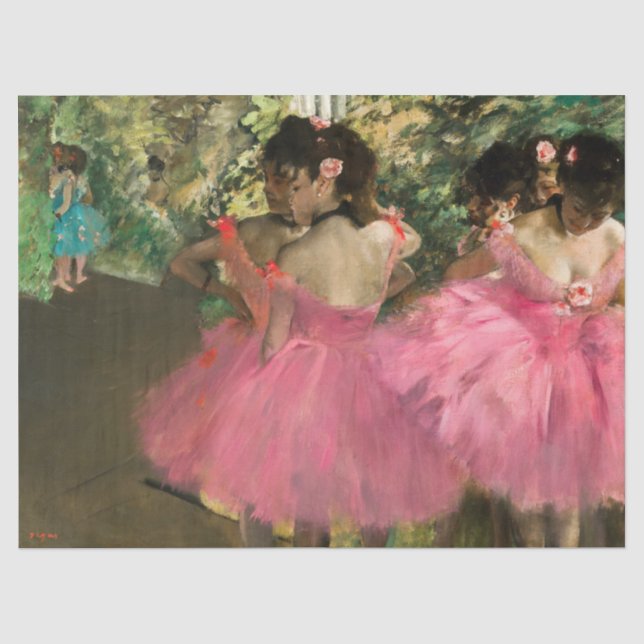 Edgar Degas - Tänzer in Rosa Seidenpapier (Vorderseite)