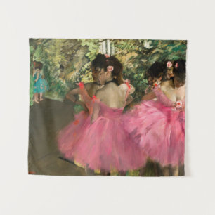 Edgar Degas - Tänzer in Rosa Wandteppich