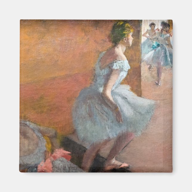 Edgar Degas - Tänzer Klettern auf einer Treppe Magnet (Vorne)