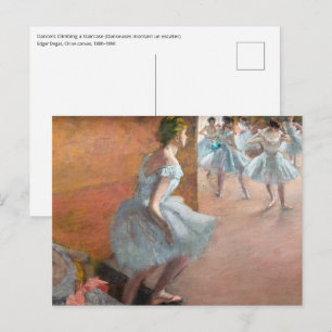 Edgar Degas - Tänzer Klettern auf einer Treppe Postkarte