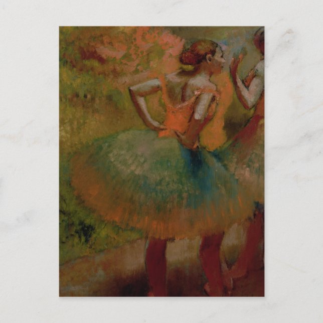 Edgar Degas | Tänzer mit grünen Röcken Postkarte (Vorderseite)