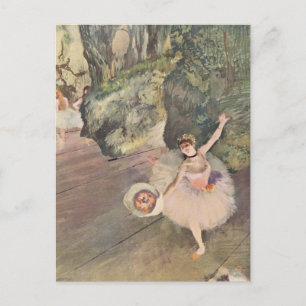 Edgar Degas   Tänzer nimmt einen Bow   Neue Adress Ankündigungspostkarte