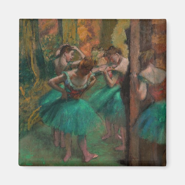 Edgar Degas - Tänzer, Rosa und Grün Magnet (Vorne)