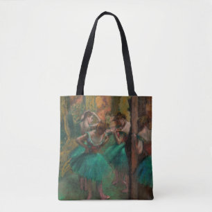 Edgar Degas - Tänzer, Rosa und Grün Tasche