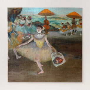 Edgar Degas - Tänzerin mit Blumenstrauß, sich verb